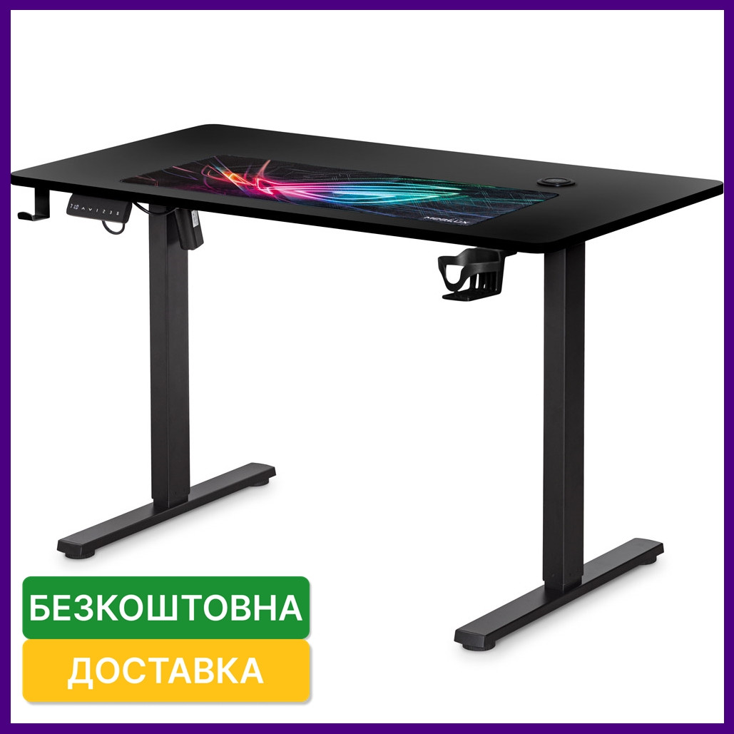 Комп'ютерний стіл з електричним регулюванням висоти Mealux PowerDesk Energy Black