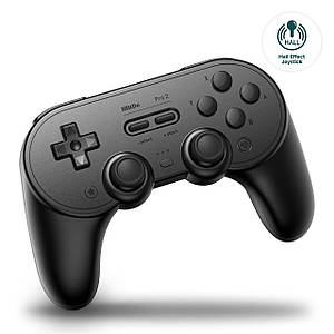 Геймпад бездротовий 8BitDo Pro 2 Hall Bluetooth Black edition (Switch, SteamOS, Windows, Android, iOS, macOS)