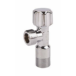 Кран угловий Thermo Alliance 1/2" з ручкою шестигранник і вент.буксою, латунь, артикул SD00021097