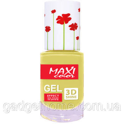 ТОП! Лак для ногтей Maxi Color Gel Effect Hot Summer 19 (4823077504280) - (gHome), фото 1