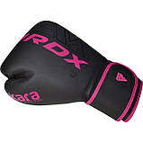 Боксерські рукавиці RDX F6 MATTE PINK-12OZ (капа в комплекті), фото 4