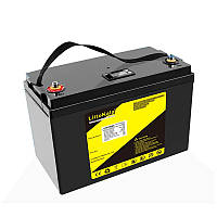 Аккумулятор 12В 100Ач BMS дисплей LiitoKala LiFePO4 12V 100Ah LCD