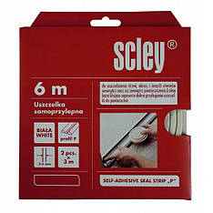 Ущільнювач самоклеючий Scley для вікон та дверей, профіль P, білий, 2 x 3 м від Latinta