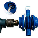 Насадка насос помпа на дриль шурупокрут для перекачування води 40-50л/хв, фото 2
