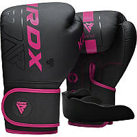Боксерські рукавиці RDX F6 MATTE PINK-8OZ (капа в комплекті)