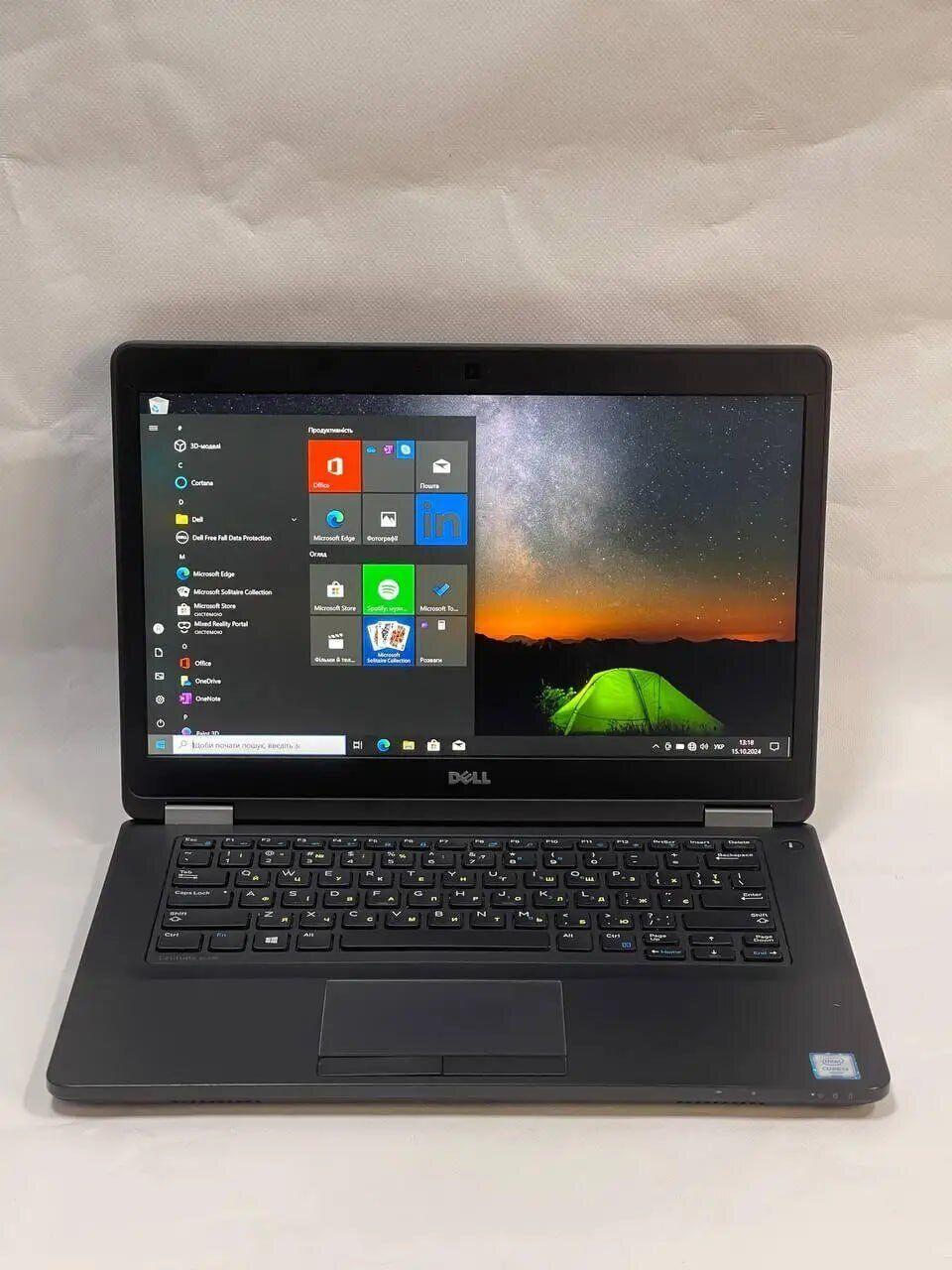 Б/в Ноутбук Б-клас Dell Latitude E5470 14" 1920x1080| Core i5-6200U| 8 GB RAM| 240 GB SSD| HD 520