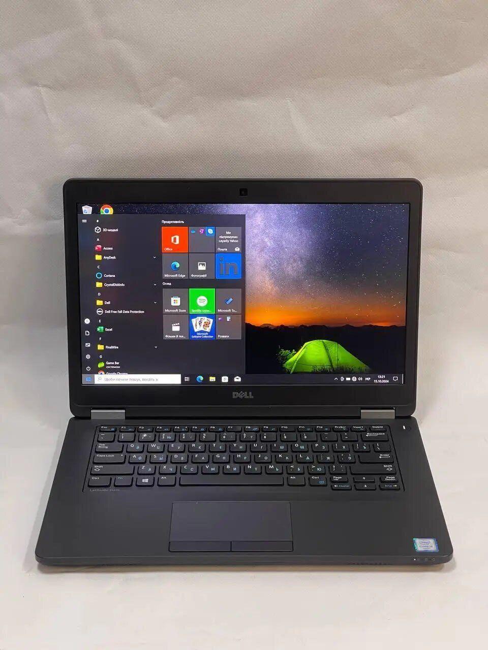 Б/в Ноутбук Dell Latitude E5470 14" 1920x1080| Core i5-6440HQ| 8 GB RAM| 256 GB SSD| HD 520