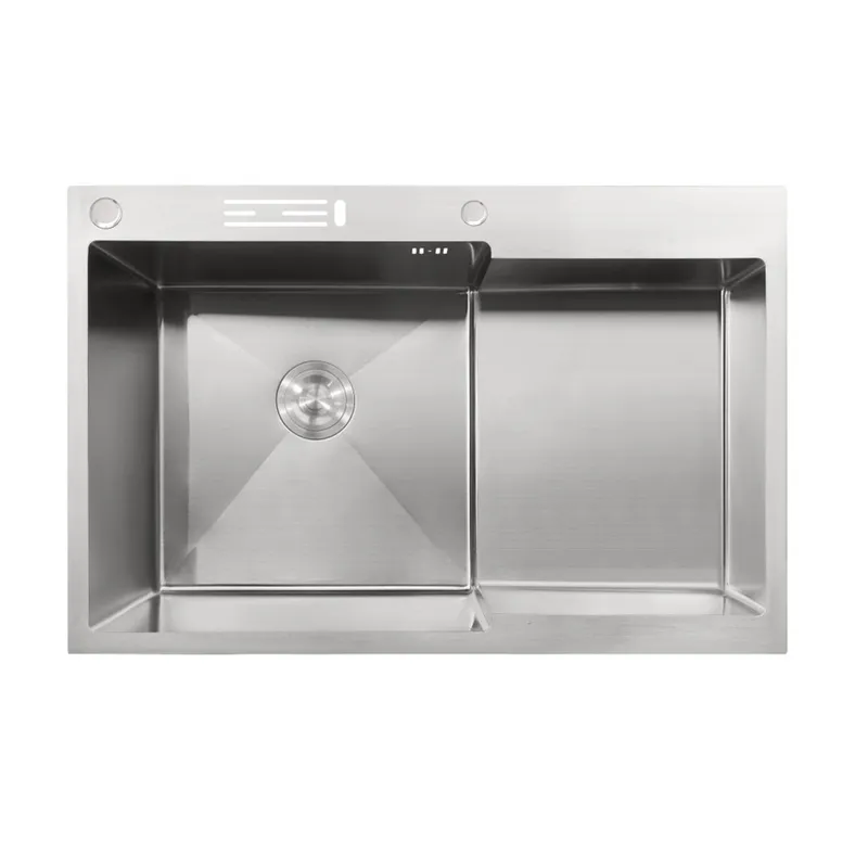 Мийка Mixxus MH7849L-HK Nano-Silver з н.ст "Глибоке крило" з підст. під ножі (неірж.) (MX1935), фото 1