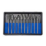 Набір борфрез по металу 10шт, хвостовик 3мм, для гравера, карбід вольфрама, фото 2