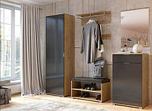 Шафа Місяць / Luna 1Д 1990х600х400мм лава мат / дуб крафт золотий Миро-Марк, фото 5