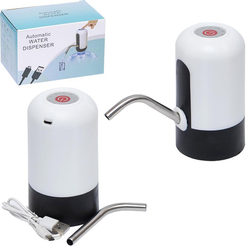 Помпа для води на бутель 19 л електрична на бутель 5-6 л потрібен перехідник (у комплекті не йде)