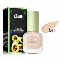 Тональний крем-консилер ZOZU Avocado No01 Ivory White 40 мл