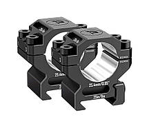 Кільця Discovery Scope Mount Rings 6061 Series (25.4 мм) Low на Picatinny. ВН - 11.4 мм