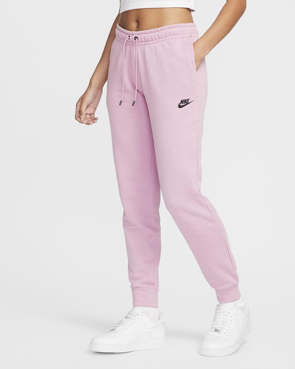 Брюки женские Nike Sportswear Essential Fleece Women's Track Pants (DX2320-522) XS розовый