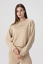 Світшот жіночий з принтом Joggy J8066-K L Світло-бежевий (2000989974246)