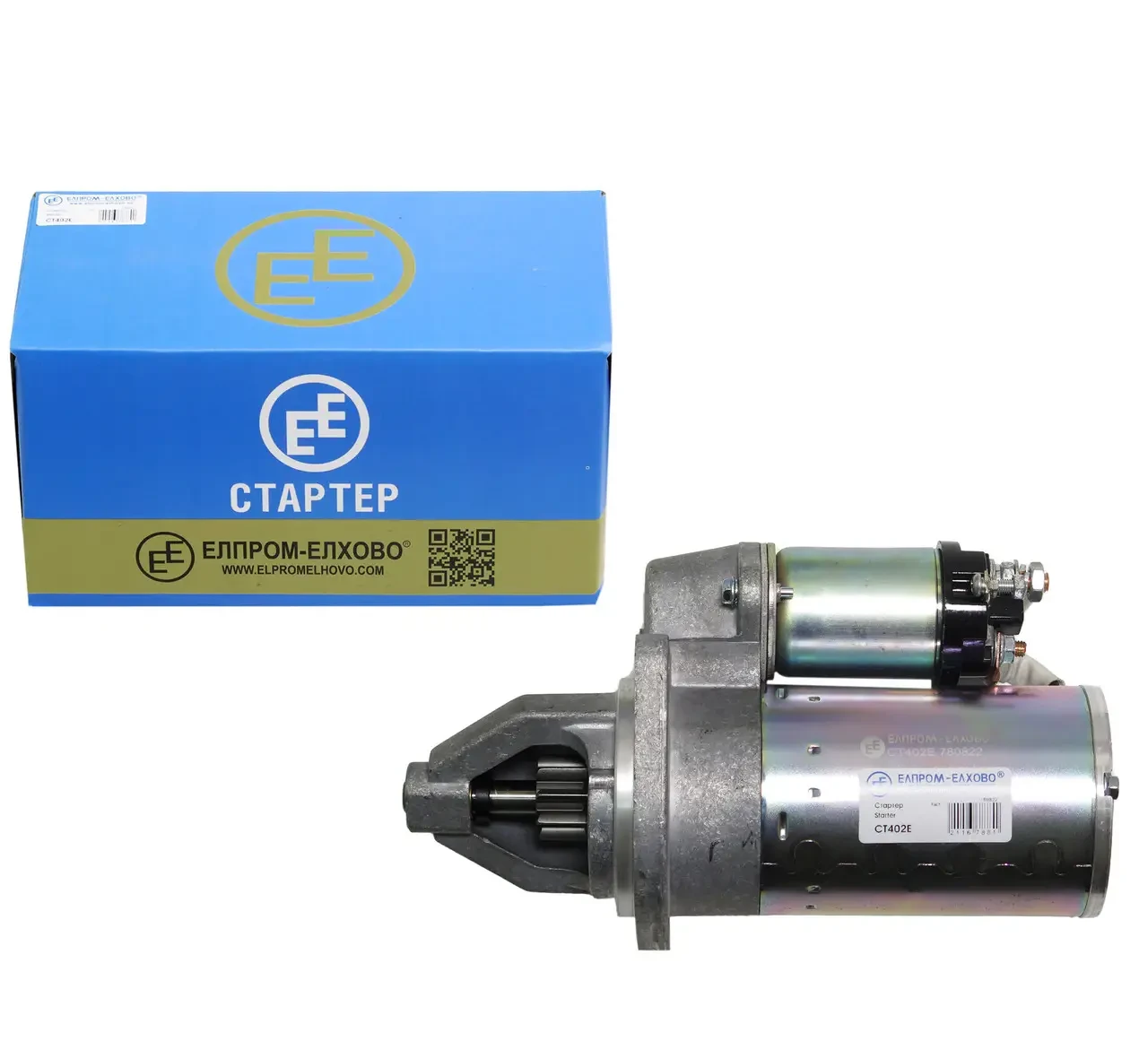 Стартер "Elprom-Elhovo" СТ402Е Волга (402дв.) УАЗ редукторний 1.55kW 5732.3708000