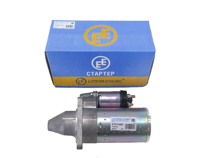 Стартер "Elprom-Elhovo" CT2112E3 1118/2110/2170 (3 шпильки) з посиленням.КПП 5702.3708 2112-3708010, фото 1