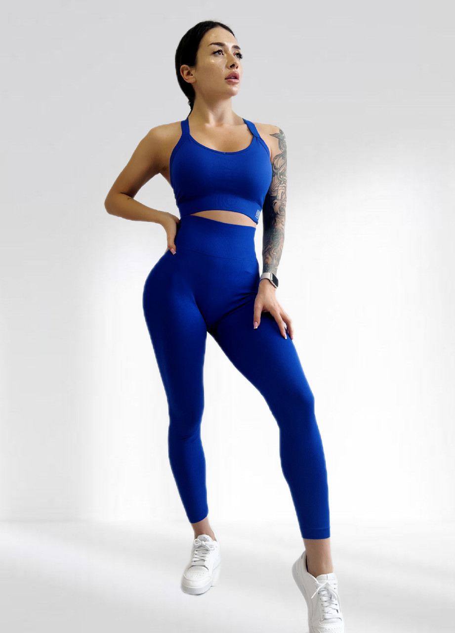 Костюм для фітнесу жіночий LILAFIT Синій L (LFS000062)