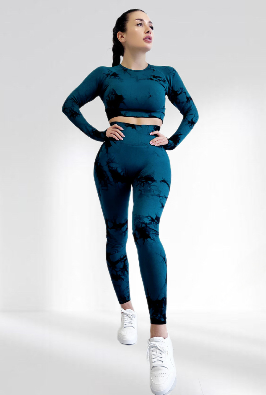 Костюм для фітнесу жіночий LILAFIT Зелений L (LFS000064)