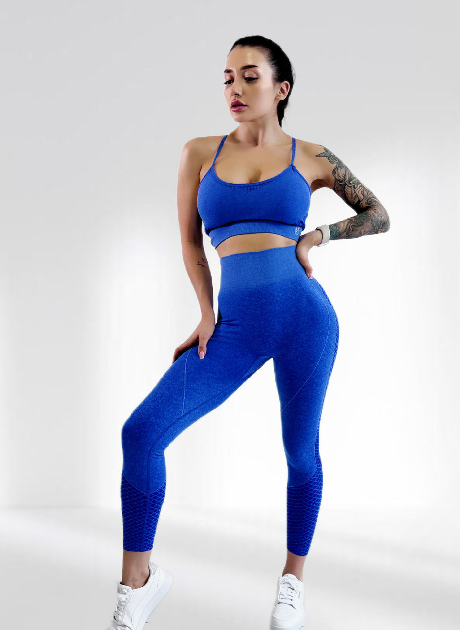 Костюм для фітнесу жіночий LILAFIT Синій M (LFS000065)
