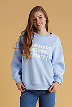 Світшот жіночий On me 24-5139 XL Блакитний (2000990329226)