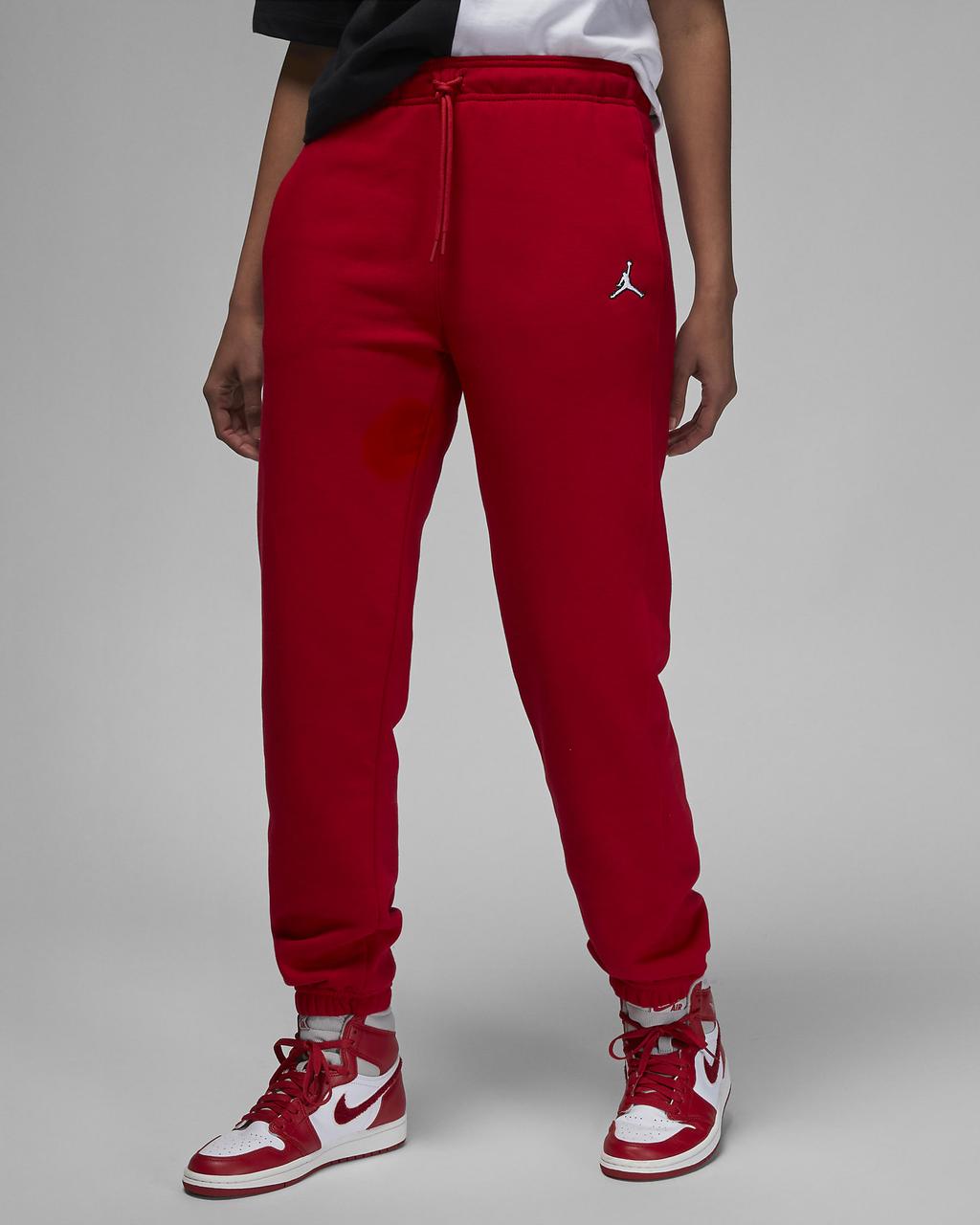 Штани жіночі Jordan Brooklyn Women's Fleece Pants (DQ4478-687) S Червоний