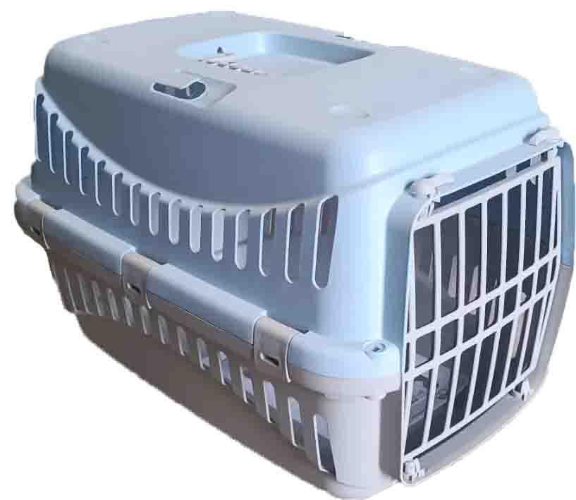 Переноска GIPSY 2 Large Light Blue для котів та собак до 11 кг з пластиковими дверима 58x38x38h см 276552, фото 1