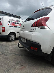 З'ємний гак фаркоп на Peugeot 3008 I 2009-2016 Hybrid