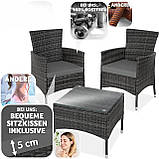 Набір меблів з ротангу Luzern серого цвета, фото 6