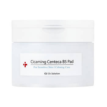 Заспокійливі педи з центеллою та пантенолом CU Skin Dr.Solution Cicaming Centeca B5 Pad