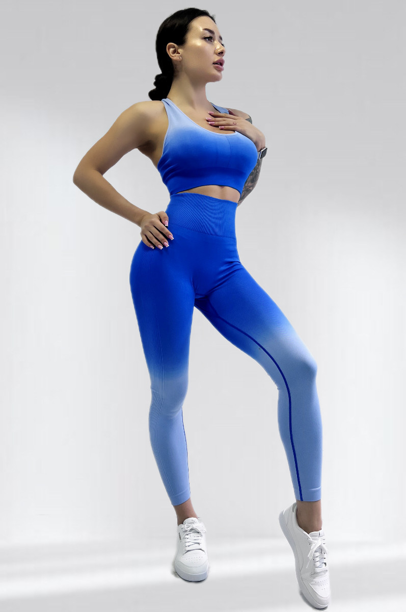 Костюм для фітнесу жіночий LILAFIT Синьо-блакитний L (LFS000027)