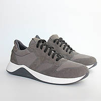 Серые кроссовки сетка нубук летние дышащая мужская обувь больших размеров Rosso Avangard ReBaKa Set Nub BS