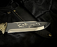 Подарунковий мисливський ніж "Льотчик" в піхвах з натуральної шкіри ручна робота, фото 4
