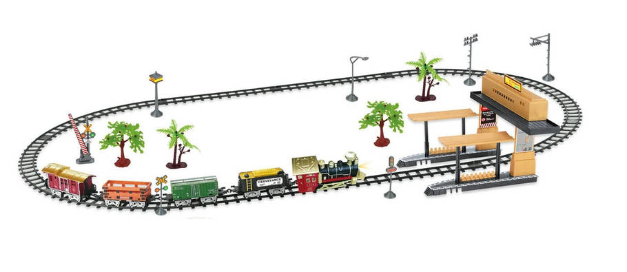 Залізничні пригоди WToys 58х8х52 см Різнобарвний (164182), фото 1
