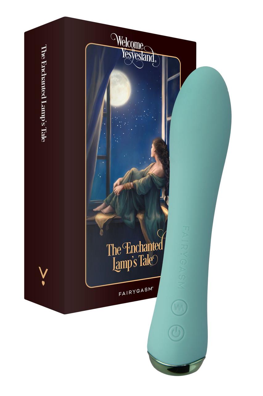 Силіконовий вібратор із підігрівом FairyGasm WowGenie green