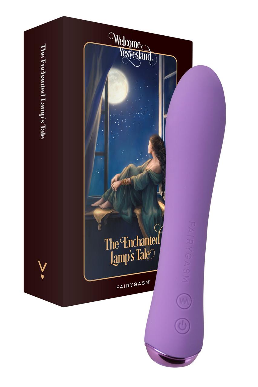 Вібратор із підігрівом силіконовий FairyGasm WowGenie violet