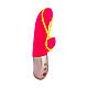 Невеликий вібратор-кролик Fun Factory Amorino pink/neon yellow, фото 3