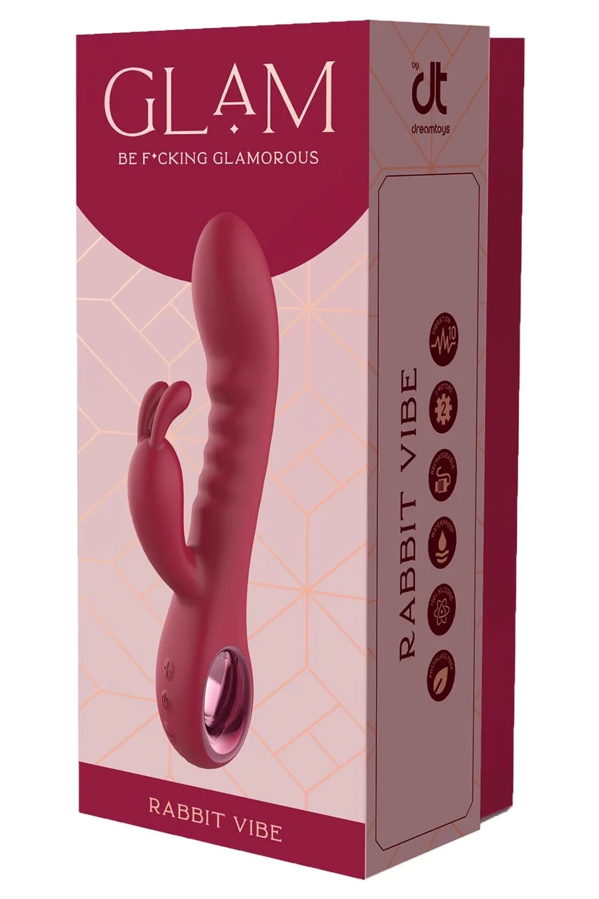 Силіконовий вібратор кролик Dream Toys Glam Rabbit Vibe
