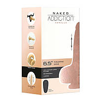 Фрикційний фалоімітатор з пульсацією та пультом ДК Naked Addiction Thrusting Dong With Remote 16,5см