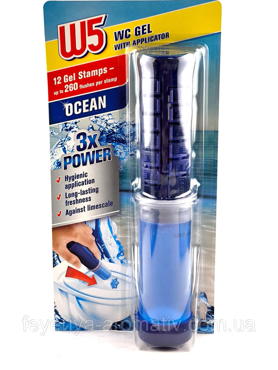 Гелевий шприц для унітазу W5 Ocean з аплікатором