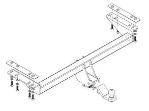 Фаркоп JAC T6 (2016-) (фаркоп Джак Т6) Автопристрій