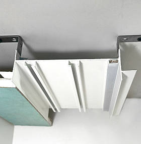 Вбудований карниз для гіпсокартону Грація LED Люкс білий