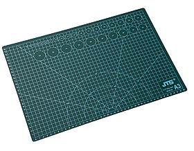 Килимок для розкроювання шкіри та тканини двосторонній А3 297 x 420 колір Асорті