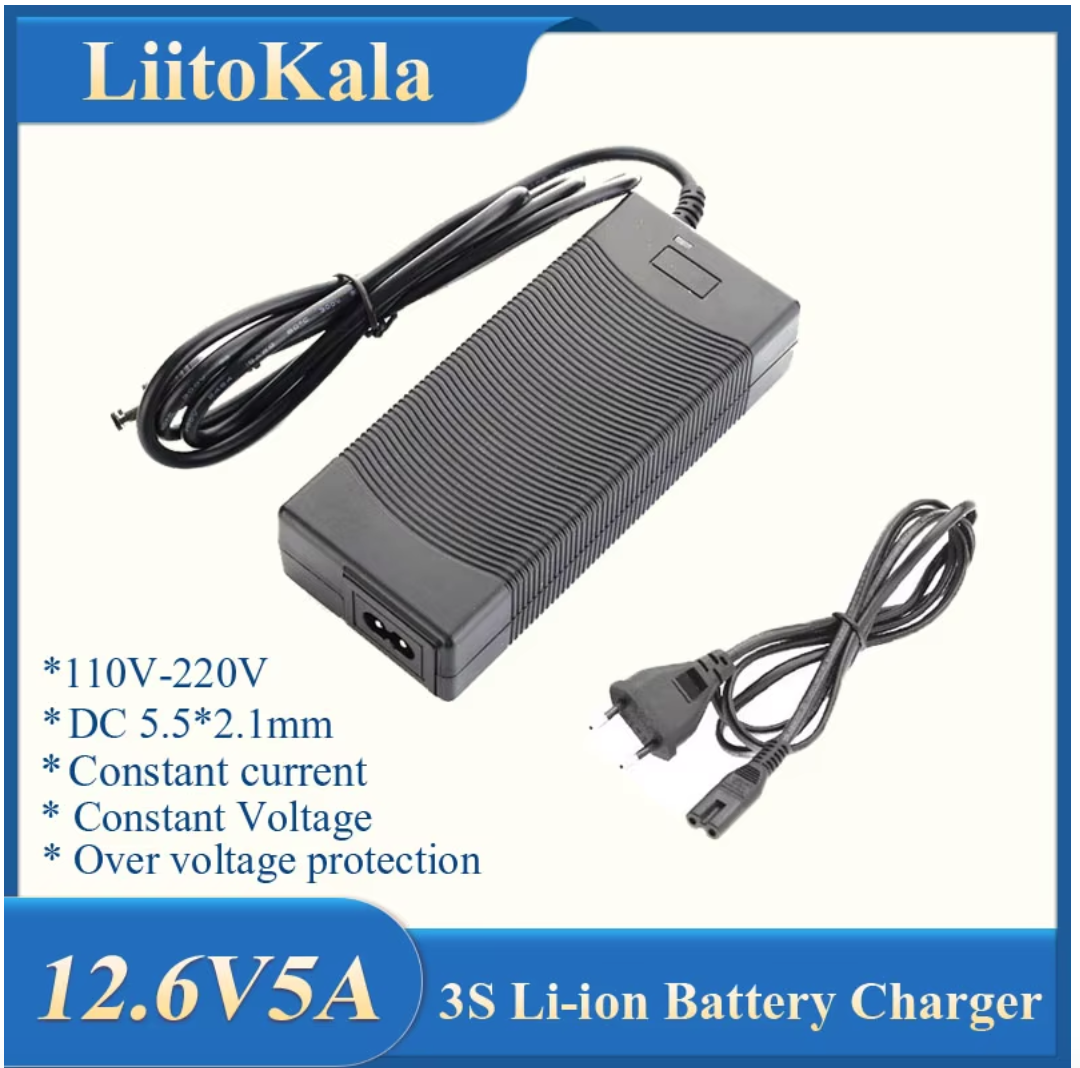 Заряджання LiitoKala 3S 12.6 V 5 A polymer lithium battery 18650 Power Adapter Charger шурупокрут переділка