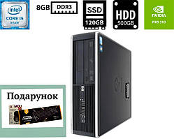 Комп'ютер HP Compaq Elite 8300 SFF/Core i5-3470 3.20GHz/8GB DDR3/SSD 120GB+HDD 500GB/NVIDIA NVS 310 512MB Б/В + Подарунок