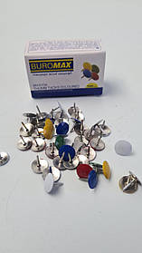 Кнопка "BUROMAX" гвоздик у карт кор 100 шт (5104) (1 пачка)
