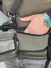Сумка спінінгіста (поясна/плечова) VA R-97, (30х18х18 см) (хакі), фото 6