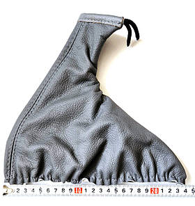 Чохол важеля ручного гальма на іномарки шкіра сірий