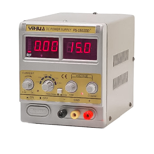 Лабораторний блок живлення 1502DD+, 15V 2A, YIHUA