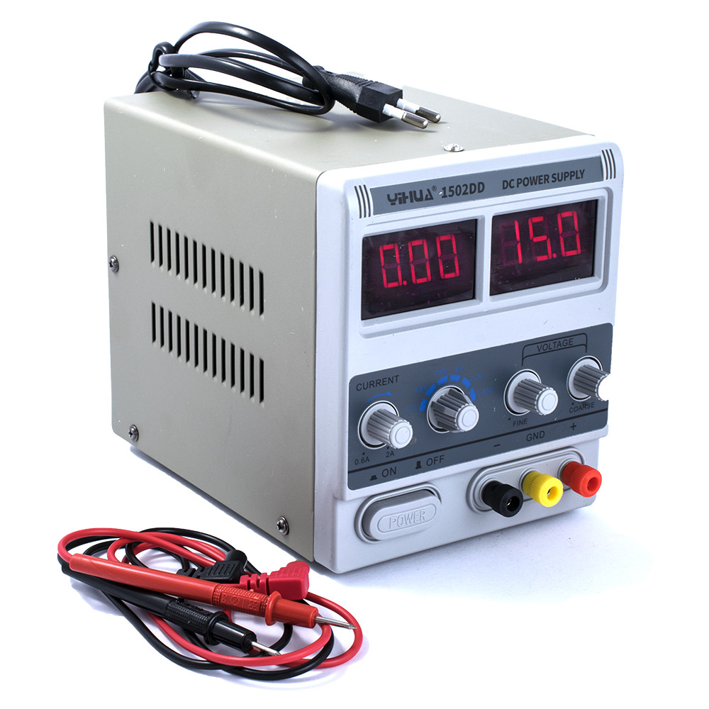 Лабораторний блок живлення 1502DD, 15 V 2 A, 1502DD YIHUA